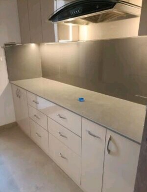 Kitchen in 3 BHK Apartment at Shalimar One World Belvedere Court 3, Gomti Nagar – for Rent