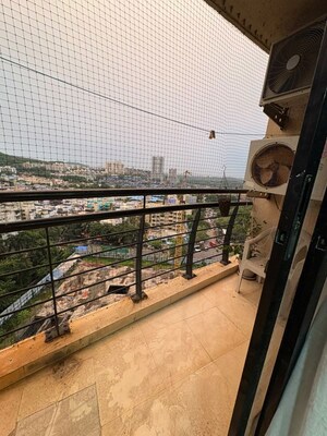 Balcony in 2 BHK Apartment at K Raheja Heights, Malad East – for Rent