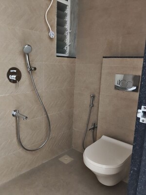 Bathroom in 1 BHK Apartment at Atmiya Centria, Santacruz East – for Rent