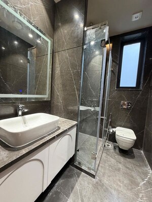 Bathroom in 4 BHK Builder Floor at Greater Kailash I – for Rent