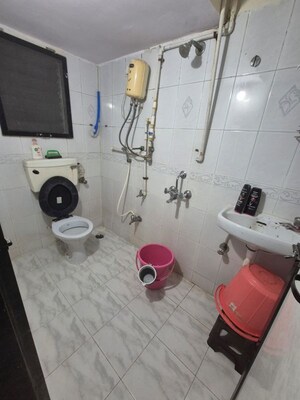 Bathroom in 1 BHK Apartment at Mahape – for Rent