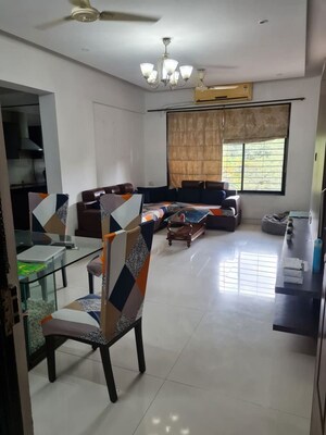 Living Room in 2 BHK Apartment at Bhairaav Goldcrest Residency, Ghansoli – for Rent