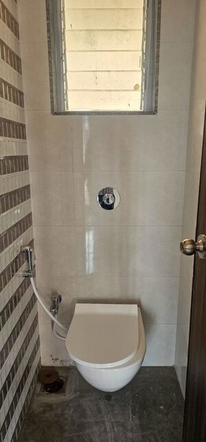 Bathroom in 1 BHK Apartment at Bhairaav Goldcrest Residency, Ghansoli – for Rent