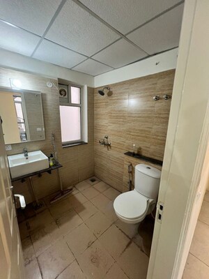 Bathroom in 3 BHK Apartment at Ghazipur – for Rent