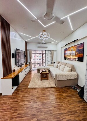 Living Room in 2 BHK Apartment at Royal Palms Garden View, Goregaon East – for Sale