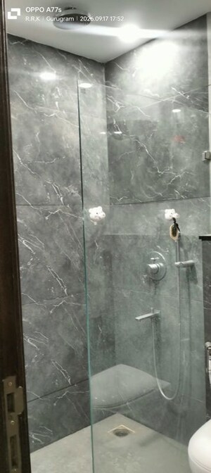 Bathroom in 3 BHK Builder Floor at Ansal Sushant Apartments, Sushant Lok I – for Rent