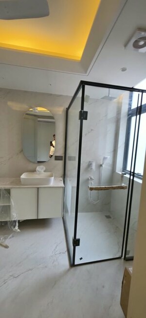 Bathroom in 4 BHK Builder Floor at Nehru Enclave – for Rent
