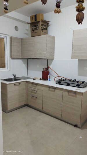 Kitchen in 2 BHK Apartment at Bhartiya Nikoo Homes Phase 2, Thanisandra Main Road – for Rent