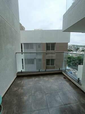Balcony in 3 BHK Apartment at Omkar Apartments Bavdhan, Bavdhan – for Rent