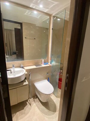 Bathroom in 2 BHK Apartment at Hiranandani Highland, Powai – for Rent