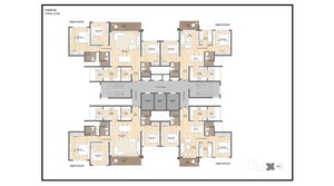 Floor Plan in 3 BHK Apartment at Lodha Mirabelle, Nagavara – for Sale