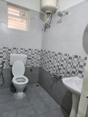 Bathroom in 2 BHK Apartment at NCN Akshaya, Thanisandra – for Rent