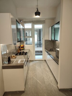 Kitchen in 3.5 BHK Builder Floor at M3M Antalya Hills, Sector 79 – for Rent
