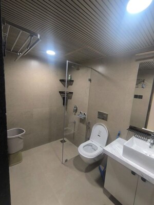 Bathroom in 3 BHK Apartment at Runwal The Central Park, Chinchwad – for Rent