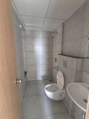 Bathroom in 2 BHK Apartment at Mahindra Nestalgia, Pimpri – for Rent