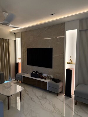 Living Room in 2 BHK Apartment at Hiranandani Gardens Valencia, Powai – for Sale