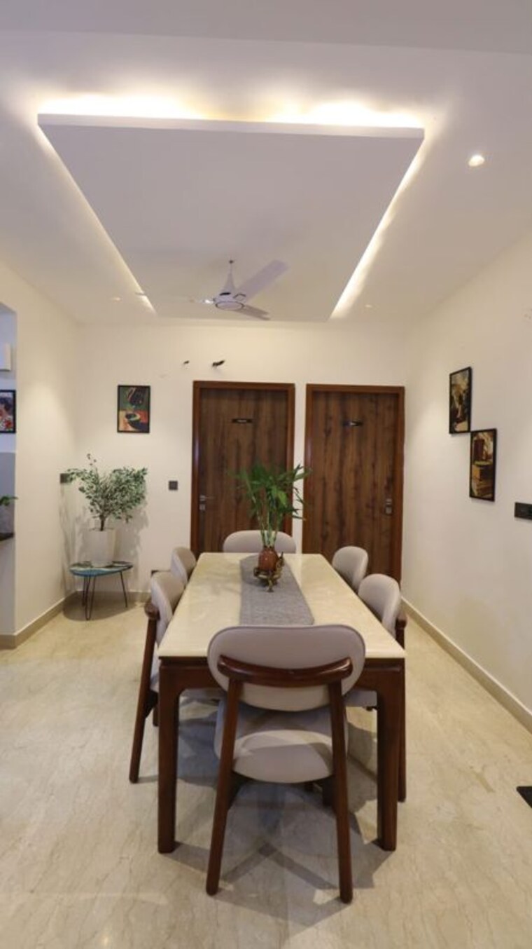 Dining area, maya-green-lotus-utsav 4 Bedroom 3130 Sq.Ft. Apartment In International Airport Road Zirakpur 10754422