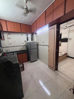 Kitchen in 1 BHK Apartment at Mayur Pankh CHS Charai, Charai – for Rent