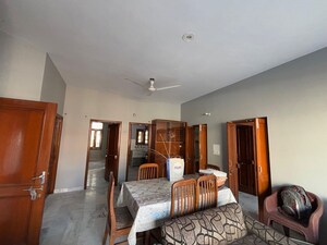 Dining area in 3 BHK Builder Floor at Sector 4 – for Rent