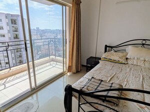 Staircase in 3 BHK Apartment at Skyline Beverly Park, Hebbal – for Rent