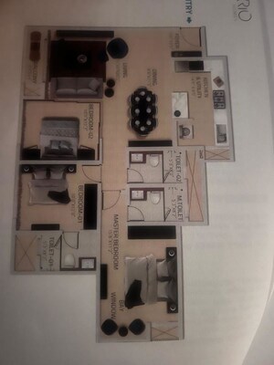 Floor Plan in 3 BHK Apartment at Karle Vario Homes, Hebbal – for Rent