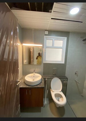 Bathroom in 3 BHK Apartment at L&T Raintree Boulevard, Hebbal – for Rent