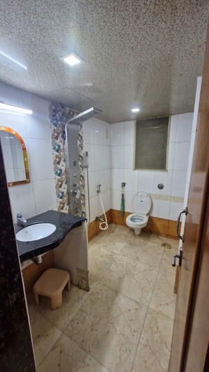 Bathroom in 3 BHK Apartment at Ashar Residency, Pokhran Road No Two – for Rent