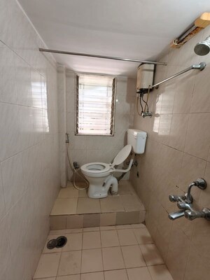 Bathroom in 2 BHK Apartment at Sankalp II, Malad East – for Rent