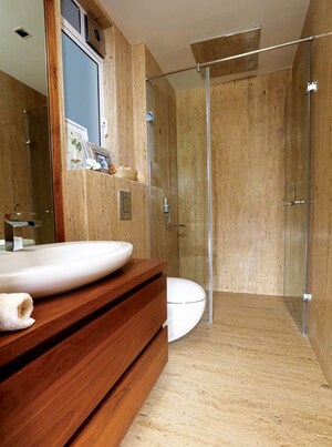 Attached Bathroom in 3 BHK Apartment at Omkar 1973, Worli – for Sale