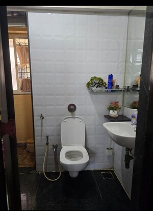 Bathroom in 2 BHK Apartment at Siddhi Highland Gardens, Dhokali – for Rent