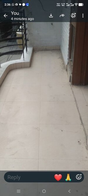 Balcony in 1.5 BHK Builder Floor at Sector 19 – for Rent