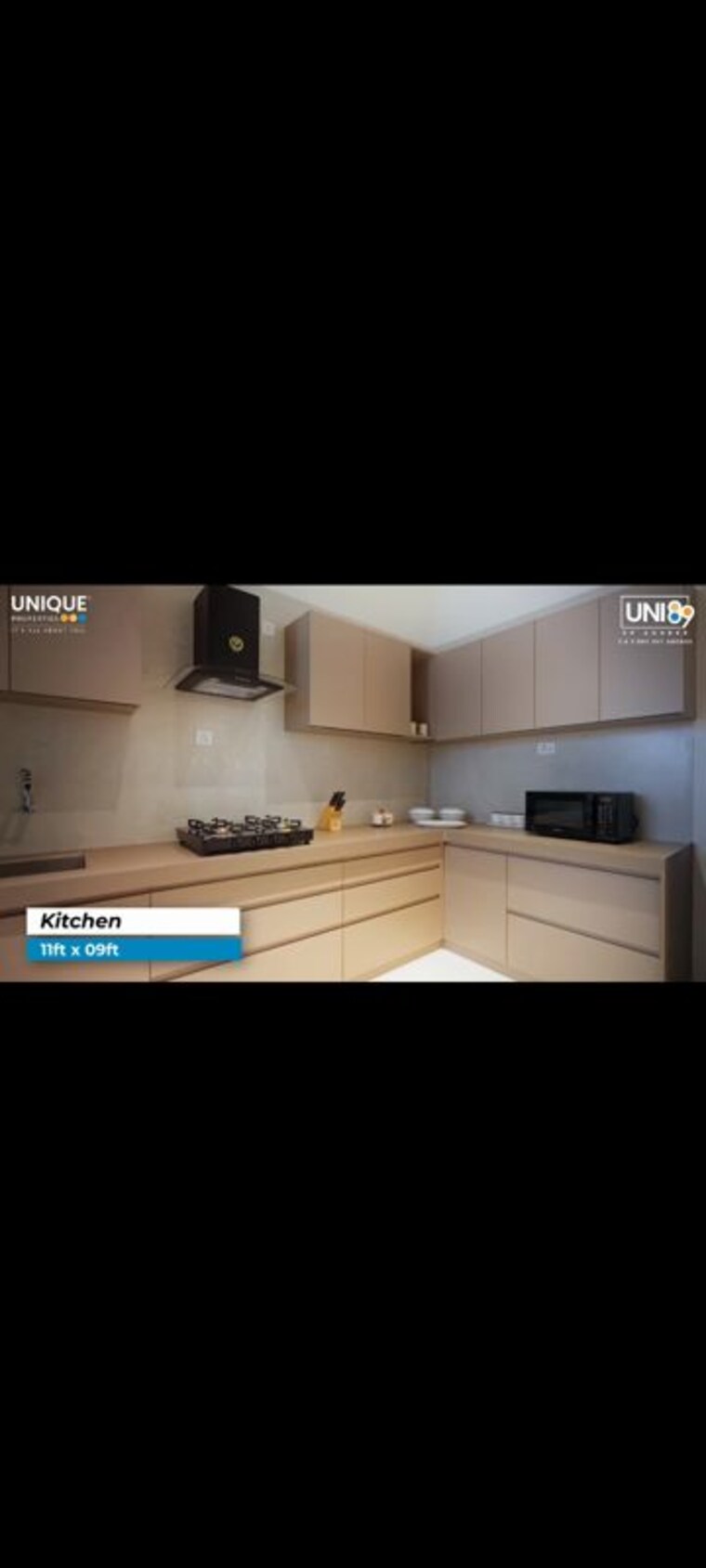 Kitchen, unique-uni-89 2 Bedroom 841 Sq.Ft. Apartment In Koregaon Park Annexe Pune 10754797