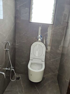 Bathroom in 2 BHK Apartment at Titanium Pyramid Icon, Ghansoli – for Rent