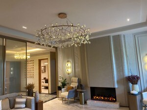 Living Room in 4 BHK Apartment at Mullanpur – for Sale