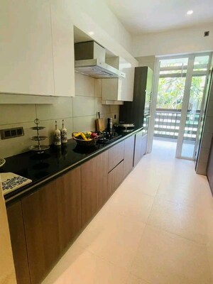 Kitchen in 3.5 BHK Apartment at Mahindra Luminare, Sector 59 – for Rent