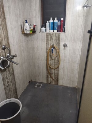 Bathroom in 1 BHK Apartment at Raghukul Society, Kalwa – for Rent