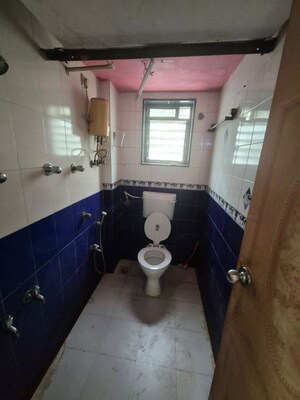 Bathroom in 1 BHK Apartment at Mahape – for Rent