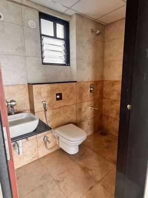 Bathroom in 2 BHK Apartment at Paranjape Blue Ridge, Hinjewadi – for Rent