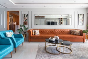 Living Room in 3 BHK Apartment at Divine Aspen Garden, Goregaon East – for Sale