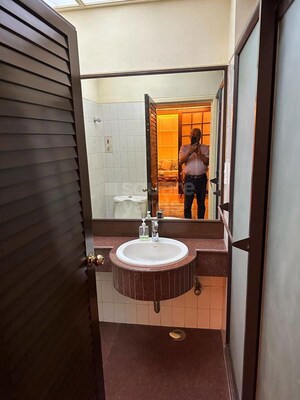 Bathroom in 1 BHK Apartment at Swaraj Bella Vista, Ghansoli – for Rent