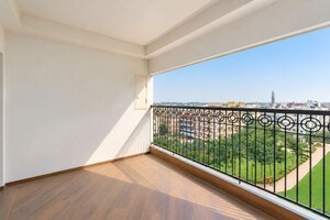 Balcony in 4 BHK Apartment at Sobha Windsor, Whitefield – for Rent