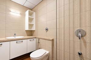 Bathroom in 4 BHK Apartment at Sobha Windsor, Whitefield – for Rent