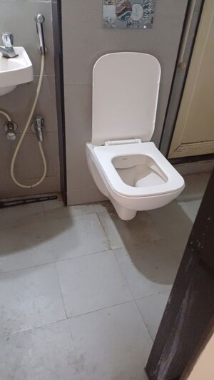 Bathroom in 1 BHK Apartment at Mahavir Varsha, Ghansoli – for Rent