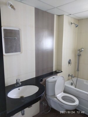 Bathroom in 3 BHK Apartment at Paranjape Blue Ridge, Hinjewadi – for Rent