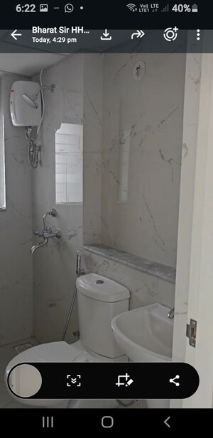 Bathroom in 1 BHK Apartment at Runwal Gardens, Dombivli East – for Rent