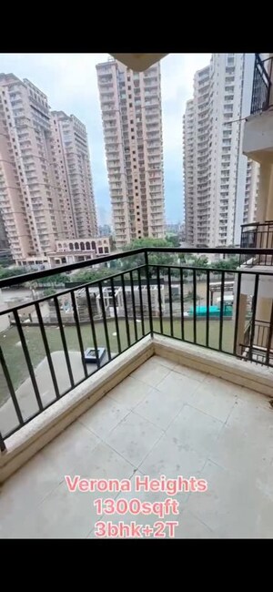 Balcony in 3 BHK Apartment at Amrapali Verona Heights Phase II, Amrapali Leisure Valley – for Rent