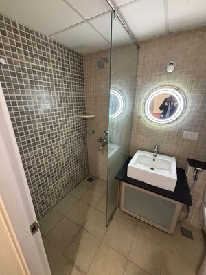 Bathroom in 3 BHK Apartment at Brigade Orchards Parkside, Devanahalli – for Rent