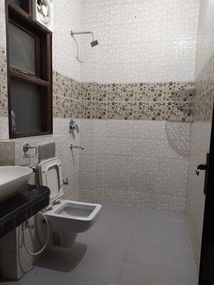 Bathroom in 3 BHK Builder Floor at Ansal Florence Residency, Sector 57 – for Rent