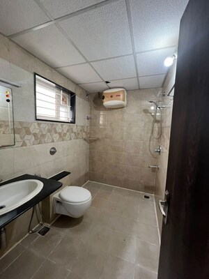 Bathroom in 2 BHK Apartment at Unicon Whiteleaf, Jp Nagar – for Rent