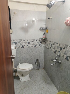 Bathroom in 1 BHK Apartment at Aksha Ambar Dudulgaon, Dudulgaon – for Rent